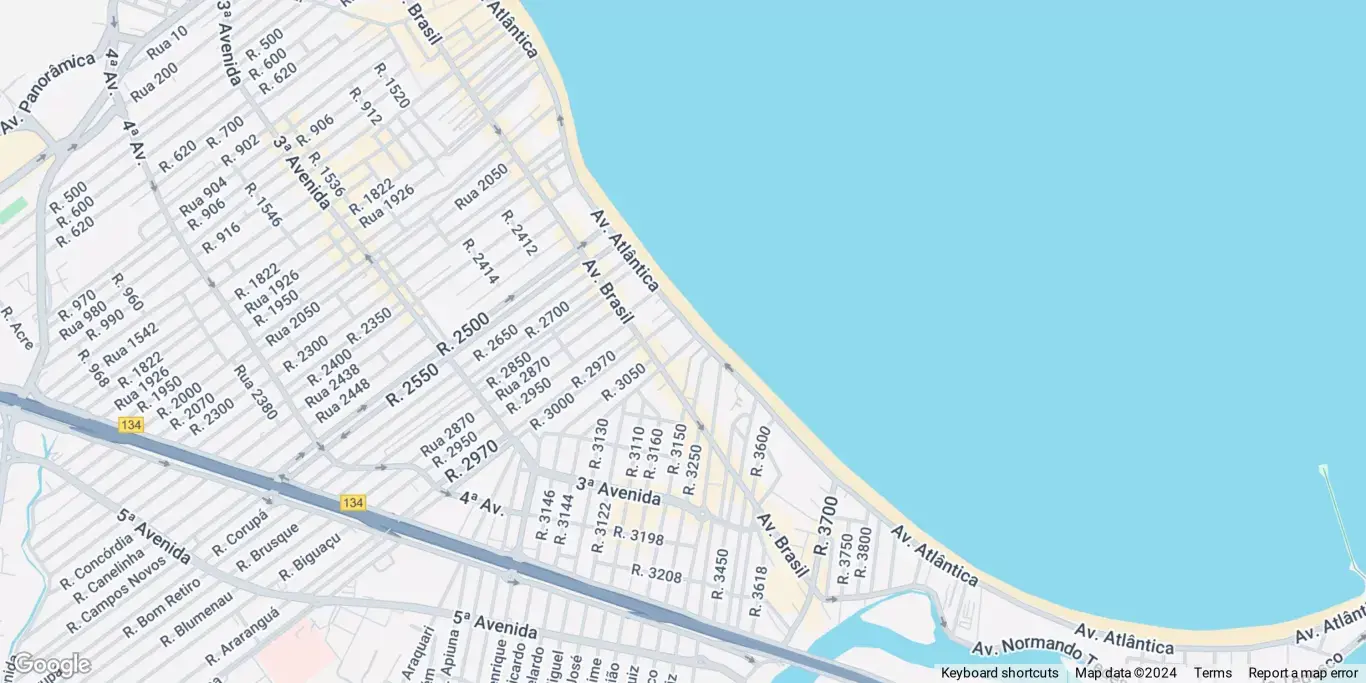 Mapa com a localização do imóvel